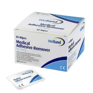 Removedor de Pegamento Ostomía (1 Caja 50 Unid.)