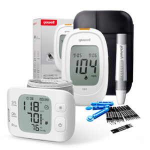 Toma Presión YE8800AR + Glucometro Yuwell 582 (Kit Completo)