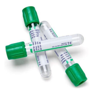 Tubo Extracción Sangre Heparina de Litio Verde 2ml (1 Caja 100 Unid.)