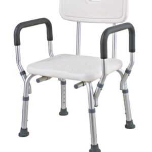 Silla Ducha con Respaldo y Apoya Brazo
