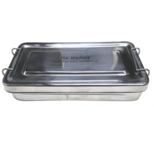 Caja Acero Inoxidable Lisa con Seguro 20 x 10 x 4cm - Ha-Werke