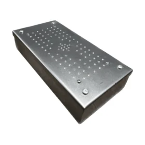 Contenedor Ac/Inox Perforado con Filtro 30 x 10 x 5cm