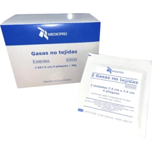 Gasa Sobre No Tejida Esteril 7.5 x 7.5cm (1 Caja 50 Sobres)