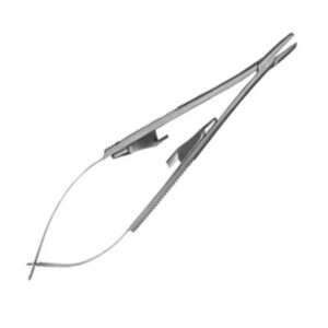 Porta Aguja Castroviejo 14cm Curva Punta Tungsteno